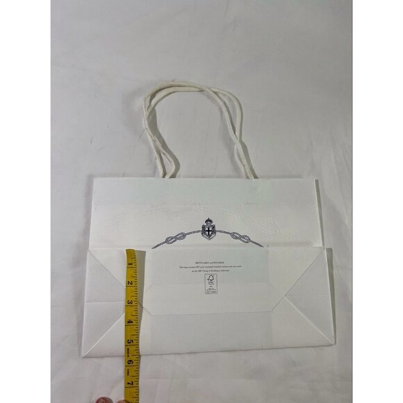 Prada Paper Reusable Shopping Bag Rope Handle White 9.6" x 13.6 " x 5.5" - Picture 4 of 12